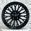 RIN 20X9 5-127/139.7 R1 SPORT 1894 FULL GLOSS BLACK+RIVETS ET0 CB78.1