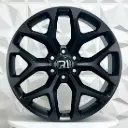 RIN 22X9 6-139.7 R1 SPORT SNOWFLAKE MATT BLACK ET24 CB78.1