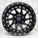 RIN 16X8 6-139.7 R1 SPORT RGW8855 MATT BLACK+CHROME RIVETS ET0 CB110 
