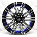 RIN 14X6 4-100/114.3 R1 SPORT RGW8819 MACHINE BLACK+BLUE UNDERCUT ET35 CB73.1 