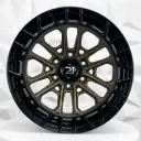 RIN 18X9 6-139.7 R1 SPORT 8622 MATE BLACK+BRONZE FACE+BLACK LIP ET0 CB110 