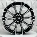 RIN 18X8 5-112 R1 SPORT R3267 BLACK MACHINE FACE ET40 CB66.1