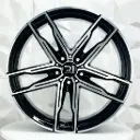 RIN 20X8.5 5-120 R1 SPORT H3076F BLACK MACHINE FACE ET25 CB72.6