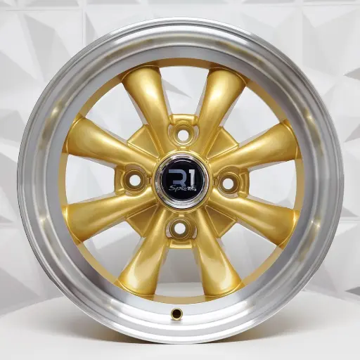 [150190] RIN 15X5.5 4-130 R1 SPORT A816  LIGH GOLD MACHINE LIP ET19.7 CB88.7