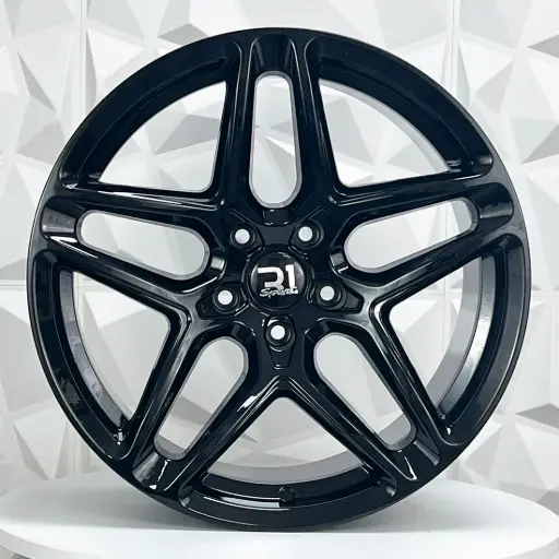 [204536] RIN 20X9 5-114.3 R1 SPORT QC1812 GLOSS BLACK ET25 CB73.1