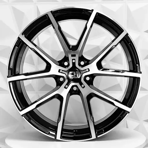 [200576F] RIN 20X8.5 5-112 R1 SPORT FA746 BLACK MACHINE FACE ET40 CB66.6